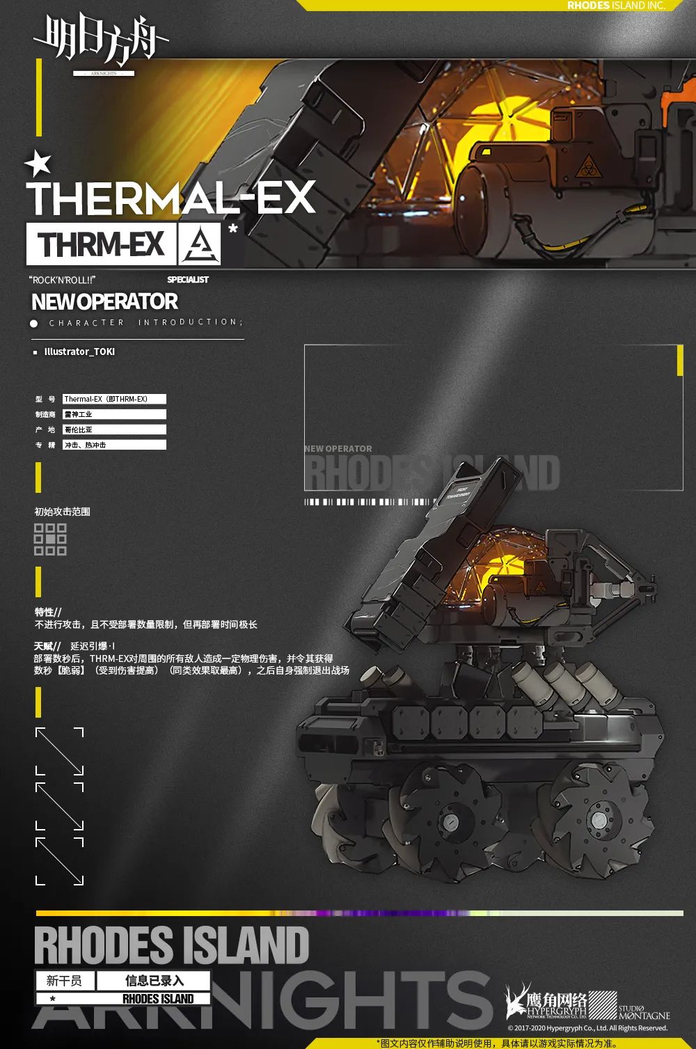 明日方舟THRM-EX简历信息