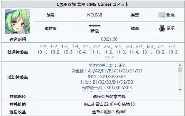 碧蓝航线彗星怎么获得