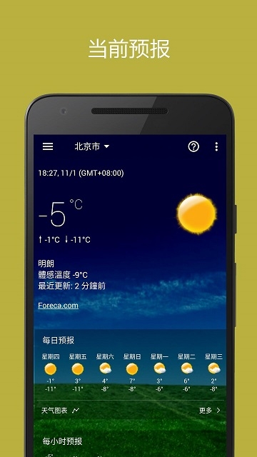 天气与时钟 1