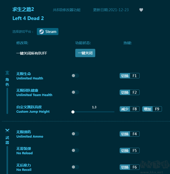 求生之路2八项修改器