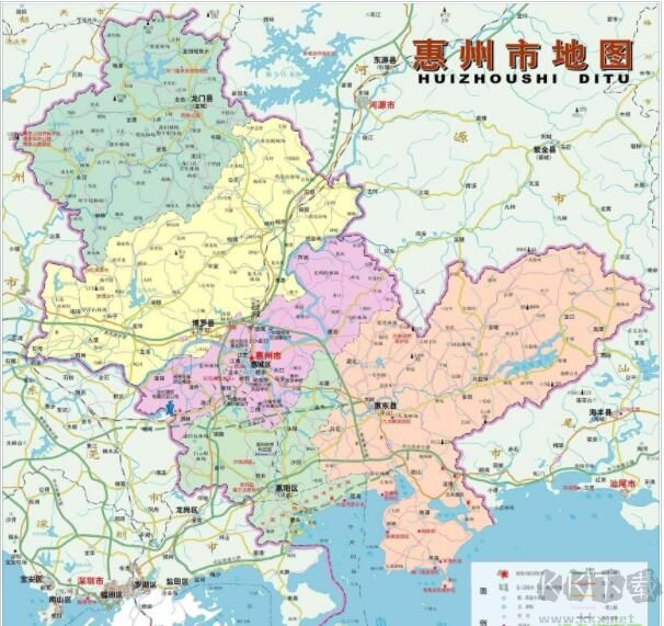 惠州市地图全图高清版