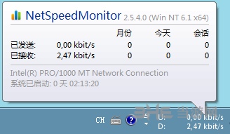 网速监控软件NetSpeedMonitor