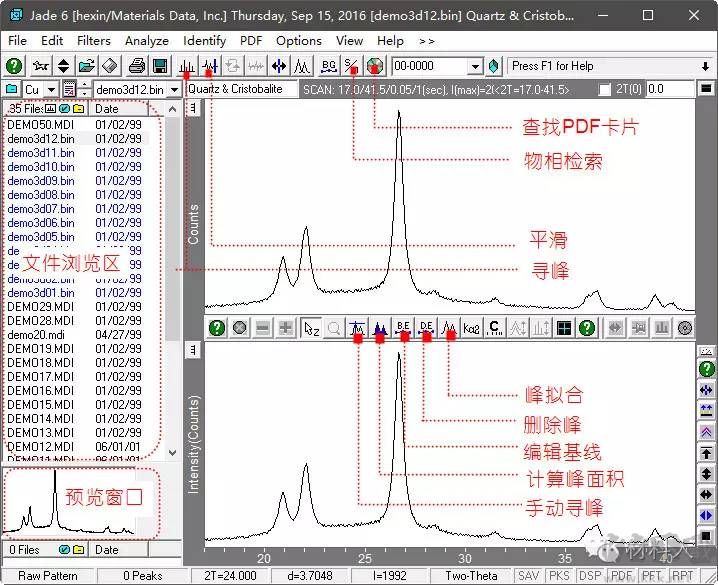 MDI Jade(XRD分析软件)