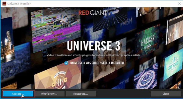 Red Giant Universe(红巨人群集特效插件)