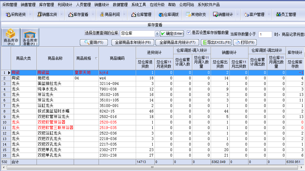 万能仓库管理系统