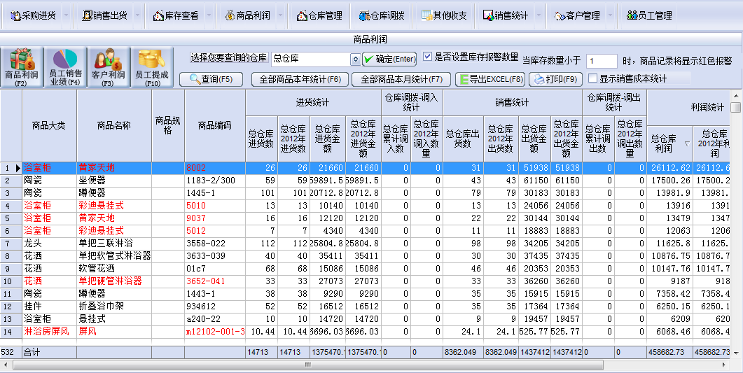 万能仓库管理系统