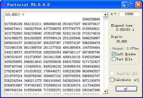 Factorial(阶乘计算器)v8.2绿色版