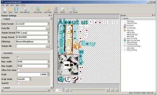 TexturePacker图片打包工具