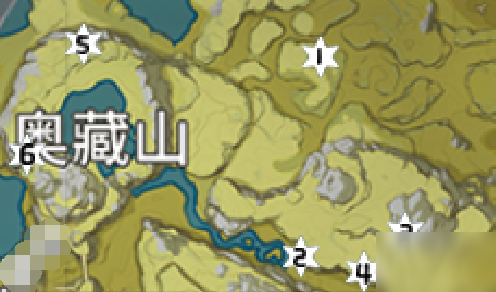 原神奥藏山岩神瞳位置